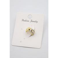 Taşlı Kıkırdak Küpe - Altın