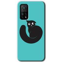 Xiaomi Mi 10T Pro HD Baskılı Kılıf + 9D Tam Ekran Koruyucu - Cat Vector