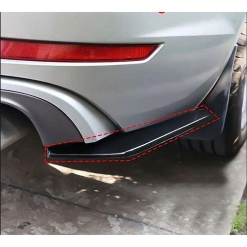 Universal Arka Tampon Alt Flapları Parlak Siyah 2 Adet