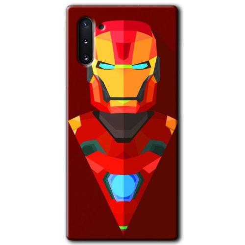 Samsung Galaxy Note 10 Kılıf HD Desen Baskılı Arka Kapak - İron Man Çizim