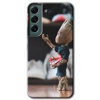 Samsung Galaxy S22 Kılıf HD Desen Baskılı Arka Kapak + Temperli Cam - I am Groot