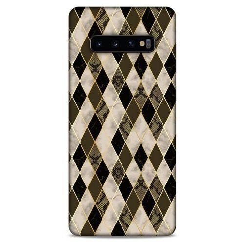 Mermer Desenli (2) Tema Kabı Bej Samsung Galaxy S10 Plus Kılıf