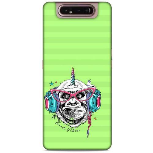 Animax DJ Maymun Samsung Galaxy A80 Kılıf Desenli Silikon
