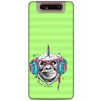 Animax DJ Maymun Samsung Galaxy A80 Kılıf Desenli Silikon