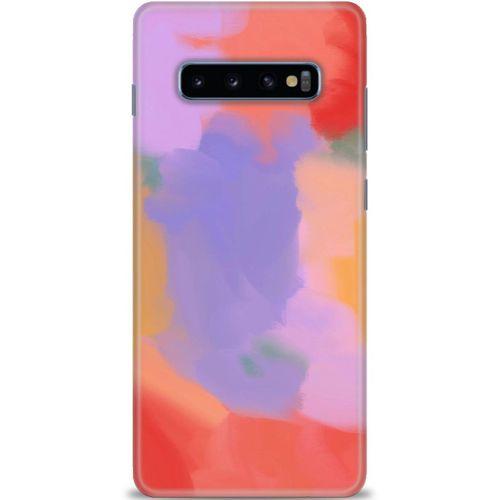 Samsung Galaxy S10 Plus Kılıf HD Baskılı Kılıf - Kırmızı + Tam Ekran Koruyucu