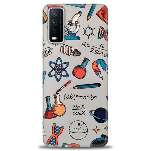 Vivo Y20 Kılıf HD Baskılı Kılıf - Formüller + Tam Ekran Koruyucu