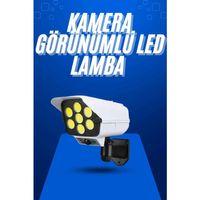 Solar Bahçe Aydınlatması Hareket Sensörlü Uzaktan Kumandalı Kamera Görünümlü