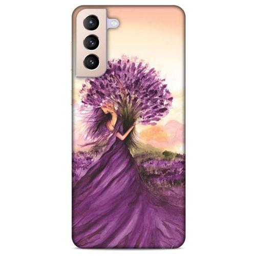 Lopard Samsung Galaxy S21 Plus Uyumlu Kılıf Y.Liva-2021 Seri Siyah Soyut-2 Telefon Kılıfı