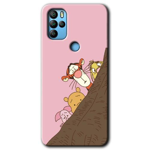 Omix X500 Kılıf HD Desen Baskılı Arka Kapak+Temperli Cam - Winnie the Pooh