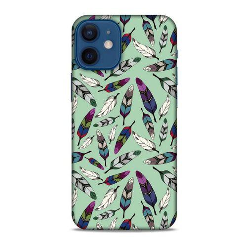 Apple iPhone 12 Mini Kılıf Desenli Özel Seri Tüyler (14) Lansman Kılıf