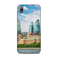 Huawei Y5 2019 Uyumlu Kılıf Azarbaijan (4) Koruma Kılıfı Alev Kuleleri
