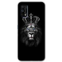 Realme 7 Pro Kılıf HD Desen Baskılı Arka Kapak - King Lion + Kırılmaz Cam