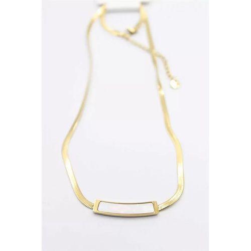 Sedef İtalyan Zincir Kolye - Altın