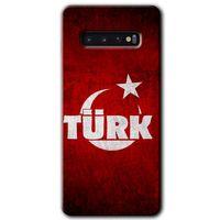 Samsung Galaxy S10 HD Baskılı Kılıf + 9D Tam Ekran Koruyucu - Ayyıldız Türk