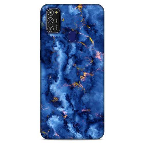 Samsung Galaxy M21 Uyumlu Kılıf Mavi Delisi (7) Telefon Kılıfı Mermer