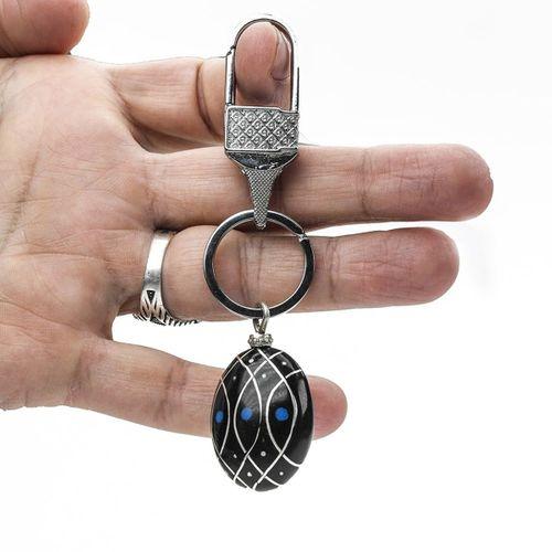 Gümüş Desen Anahtarlık