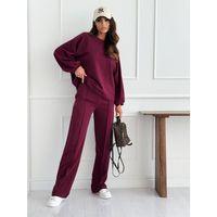 Kadın Uzun Kollu Geniş Kesim Modal Bluz Ve Pantolon Ikili Takım