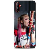 Realme C3 Uyumlu Kılıf Harley Quinn (23) Ultra Koruma Kılıfı Kırmızı-menekşe