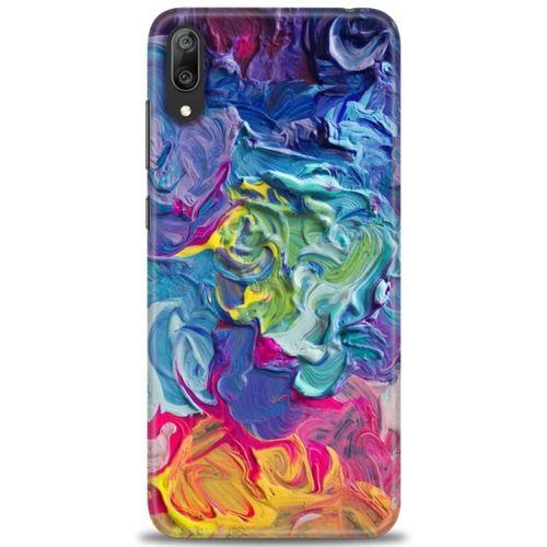 Huawei Y7 Prime 2019 Kılıf HD Baskılı Kılıf - Colors + Tam Ekran Koruyucu