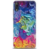 Huawei Y7 Prime 2019 Kılıf HD Baskılı Kılıf - Colors + Tam Ekran Koruyucu