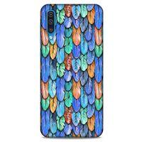 Samsung Galaxy A30s Kılıf Desenli Özel Seri Tüyler (37) Silicone Cover