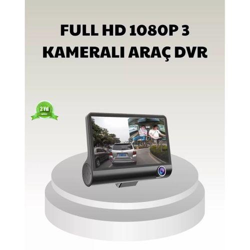 Araç Dvr Kamerası 3’lü 170° Geniş Açılı Full Hd Ve Park Destekli