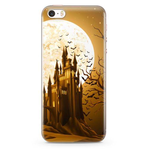 Apple iPhone SE Kılıf Dolunay Arka Kapak Koruma Desenli Full Koruyucu