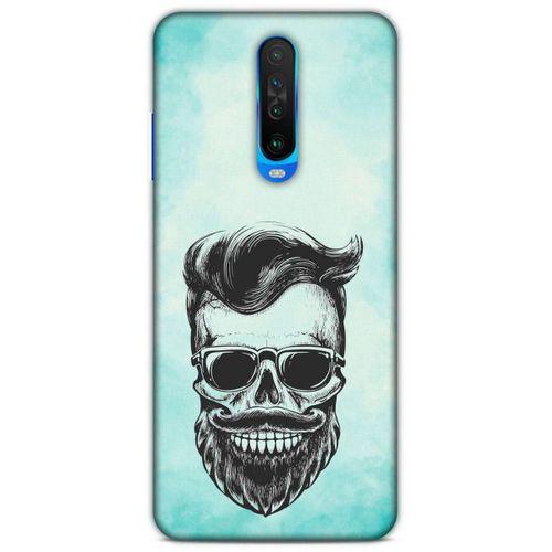 Lopard Xiaomi Redmi K30 Uyumlu Kılıf Tattoo's (25) Antişok Kapak Mustache