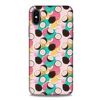 Frutix Hindistan Cevizi 01 Apple iPhone XS Kılıf Desenli Silikon