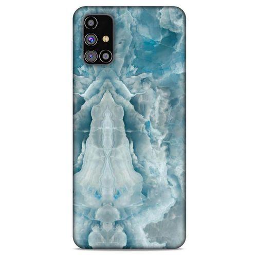 Samsung Galaxy M31s Uyumlu Kılıf Mavi Delisi (8) Baskılı Kılıf Mermer