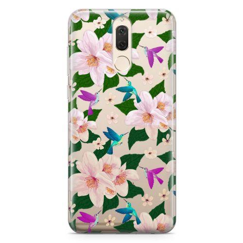 Huawei Nova 2i Kılıf Karanfil Kuşlar Arka Kapak Koruma Desenli Full Koruyucu