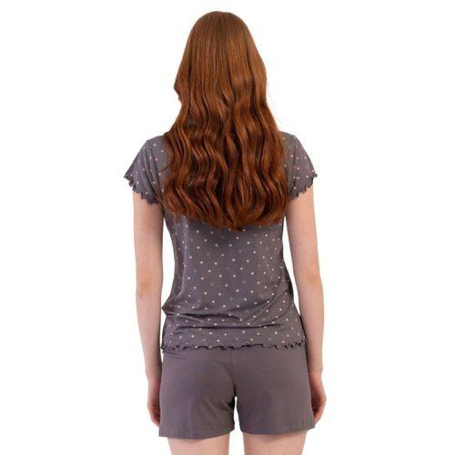 Vıscon V Yaka Kısa Kol Şortlu Pijama Takım K409290