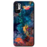 MRCİLETİSİM Xiaomi Redmi Note 10 5G Kılıf HD Desen Baskılı Arka Kapak + Temperli Cam - Color Storm