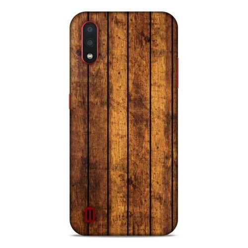 Lopard Samsung Galaxy A01 Uyumlu Kılıf Wood'X (15) Antişok Kılıf Baskılı