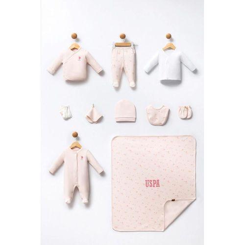 U.S.Polo U.S Polo 10'Lu Hastane çıkış seti USB2350 Pudra