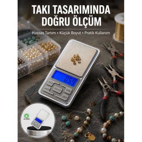 Mavi Işıklı Lcd Ekranlı Hassas Tartı Terazisi Yeni Nesil