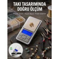 Mavi Işıklı Lcd Ekranlı Hassas Tartı Terazisi Yeni Nesil