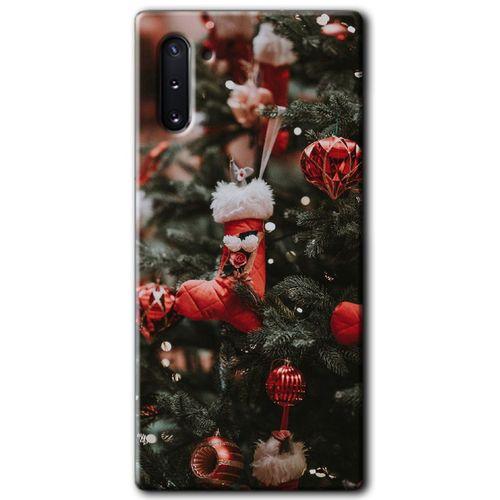 Potkal Hediye Fabrikası Samsung Galaxy Note 10 HD Baskılı Kılıf + 9D Tam Ekran Koruyucu - Happy New Year