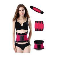 Hot Belt Termal Sauna Kemer Unisex Terletme Korsesi  pembe-siyah