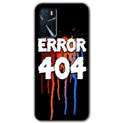 MRCİLETİSİM Oppo A16 Kılıf Kapak - 404 Error +Hayalet Ekran Yandan Gözükmez