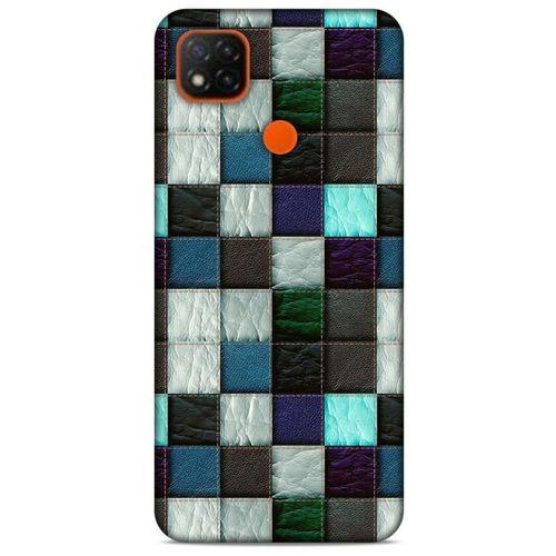 Xiaomi Redmi 9C Kılıf Patchwork (46) Core Armor Kılıf Gri Cam Göbeği