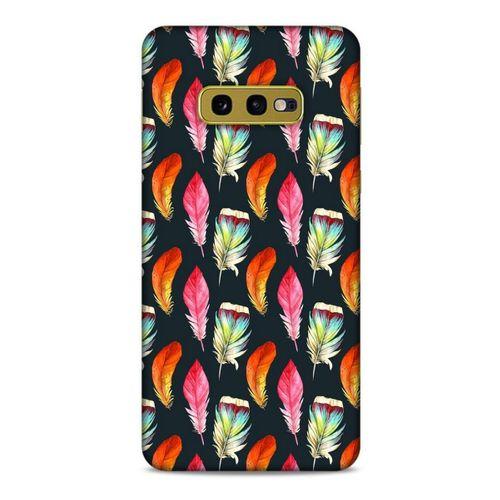 Samsung Galaxy S10e Kılıf Desenli Özel Seri Tüyler (49) Ultra Silikon Kılıf