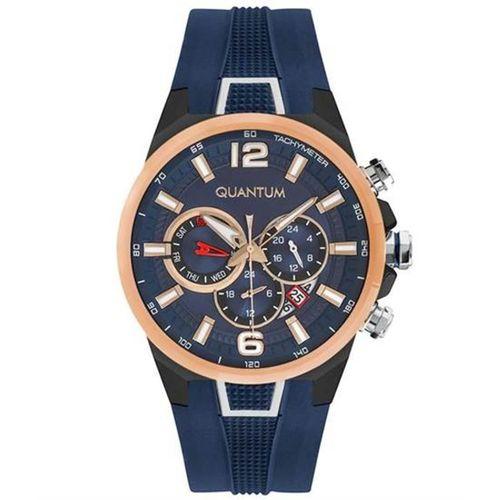 Quantum PWG924.899 Quartz Silikon Lacivert 46 mm Erkek Kol Saati