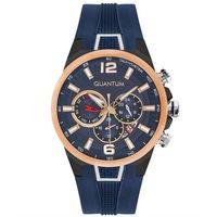 Quantum PWG924.899 Quartz Silikon Lacivert 46 mm Erkek Kol Saati