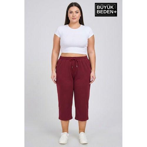 Kadın Büyük Beden Şort 3XL-6XL  Rahat Kesim Diz Altı Günlük Şort-SPR26BSRK591