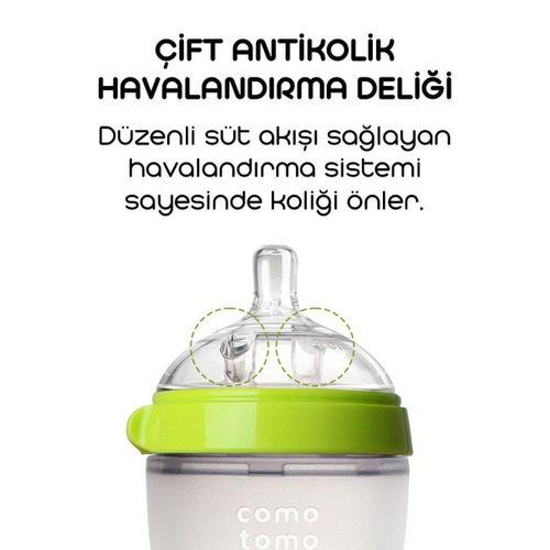 Comotomo Comotomo Antikolik Silikon Biberon 150 ml 0-3 Ay Yeşil