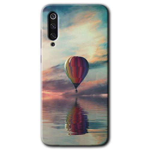 Xiaomi Mi 9 SE Kılıf Baskılı Kapak - Zeplin + 5D Tam Kaplayan Cam