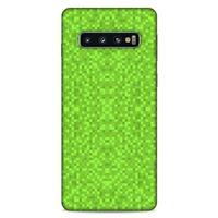 Lopard Samsung Galaxy S10 Uyumlu Kılıf PiXel (2) Kabı Yeşil Kahve