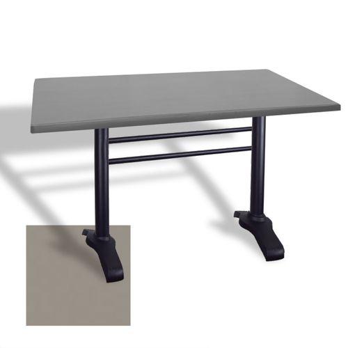 Dockers Çipa 3010 Döküm Ayak Masa 80x140 cm - (Werzalit, Wermodin ve Allzalit Tabla) - Koyu Gri