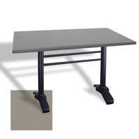 Dockers Çipa 3010 Döküm Ayak Masa 80x140 cm - (Werzalit, Wermodin ve Allzalit Tabla) - Koyu Gri